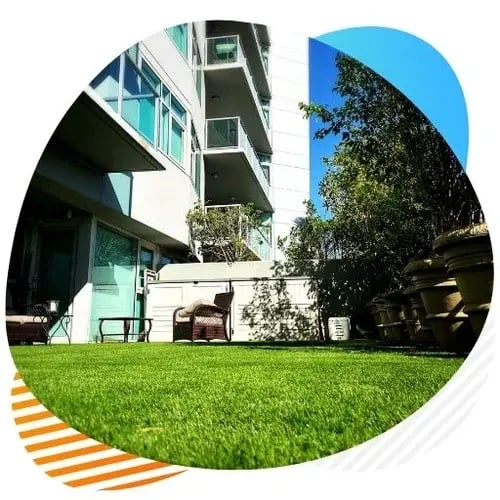 patios balconies artificial grass installation