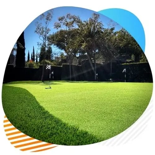 putting greens artificial grass installation-1